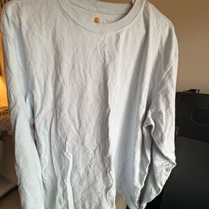 Carhartt Light Blue Crewneck Long Sleeve Shirt